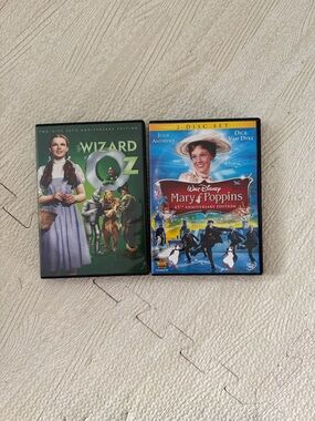 The Wizard of Oz & Mary Poppins DVD Set - Green & Blue Covers